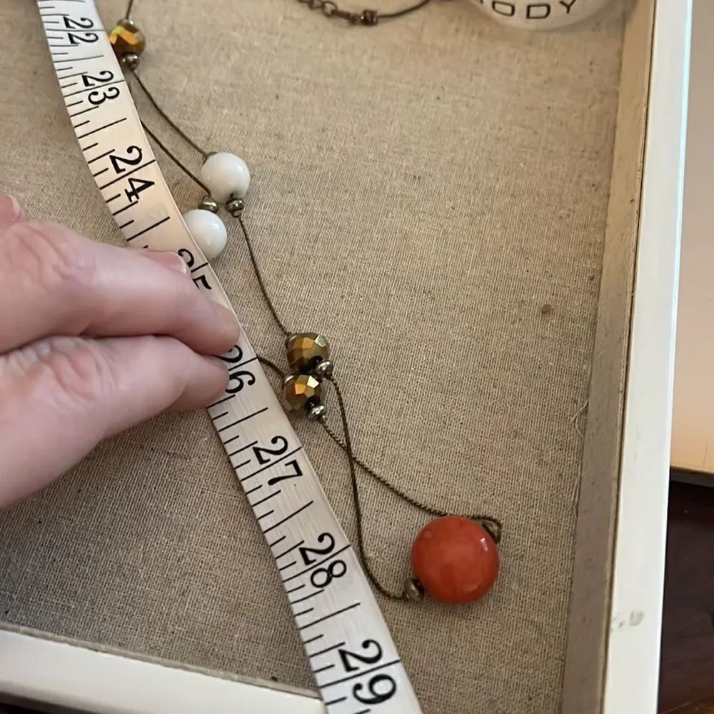 Extra long Beaded Necklace  - Picture 3 of 4